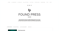 Desktop Screenshot of foundpress.com