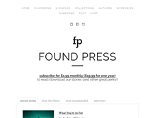 Tablet Screenshot of foundpress.com